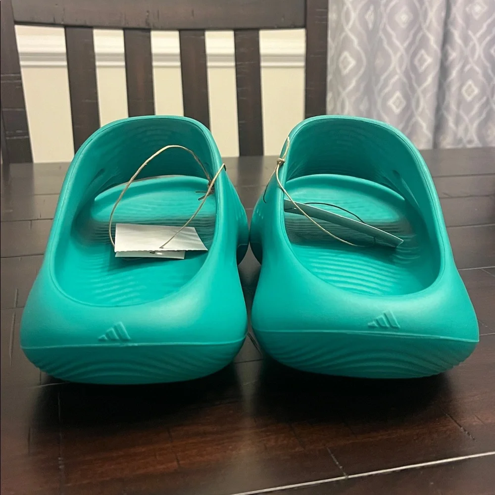 Adidas Adifom IIInfinity Slides Sandals Shoes Teal JQ2637 Mens Size 9 Women’s 10